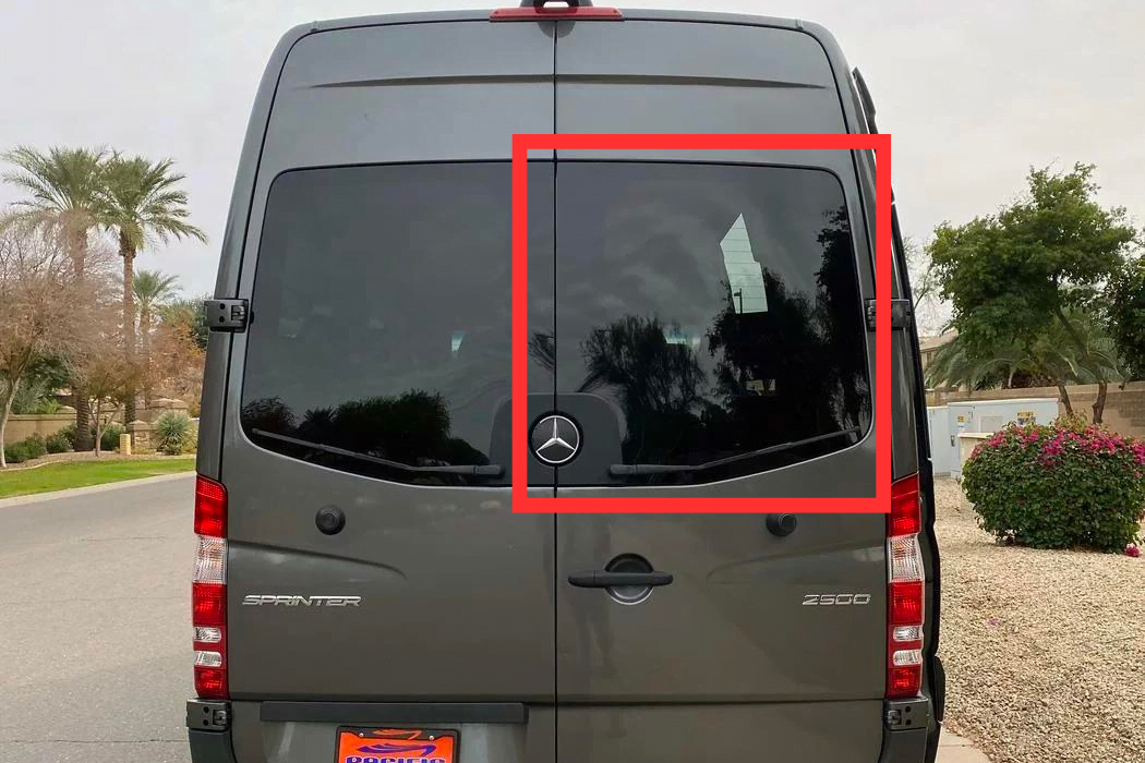 AM Auto – Sprinter 2007-2018 – Rear Door Passenger Side Window – Fixed Glass