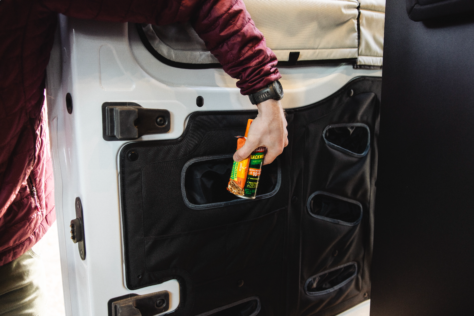 VanEssential Ford Transit Sliding Door Storage Panel - Lower