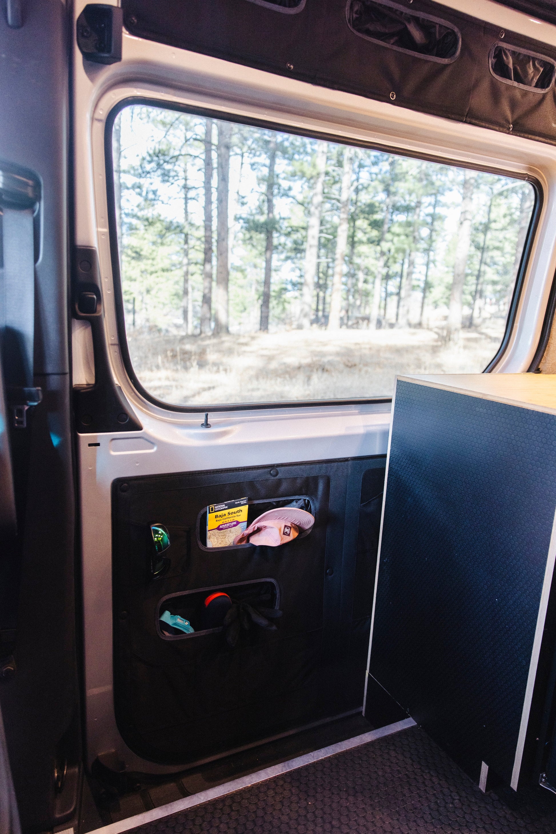 VanEssential Mercedes Sprinter Sliding Door Storage Panel - Lower