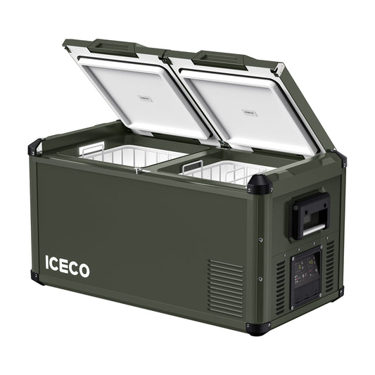 ICEO VL75ProD 12/24V Dual Zone Portable Refrigerator Freezer 75L