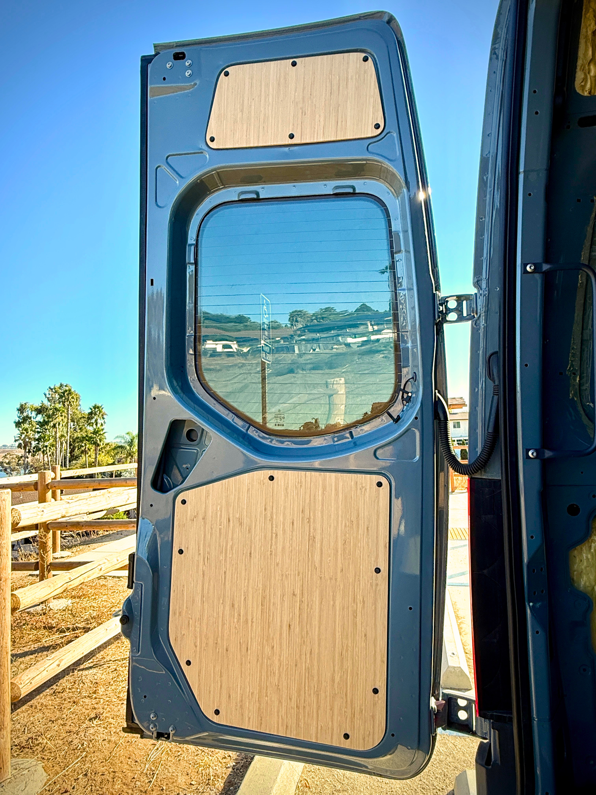 Mercedes Sprinter Lower Rear Door Panels (Pair) – Bamboo (2019+)