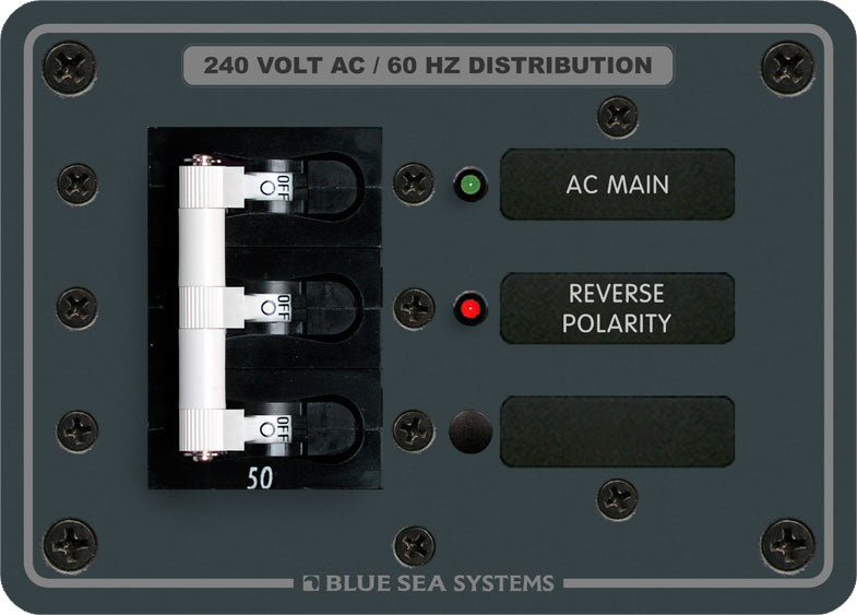 Blue Sea 7372 120/240V AC Main Breaker Panel