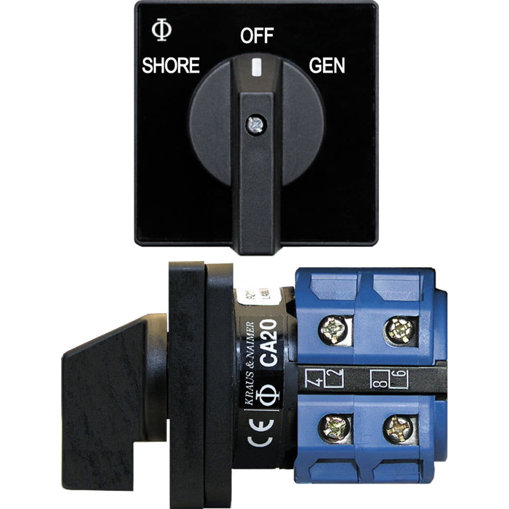Blue Sea 9009 AC Selector Switch (2-Positions & Off)