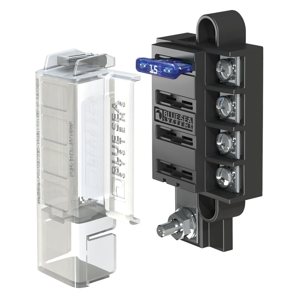 Blue Sea 5045 Compact Blade Fuse Block (4 Circuits) – Vanlife