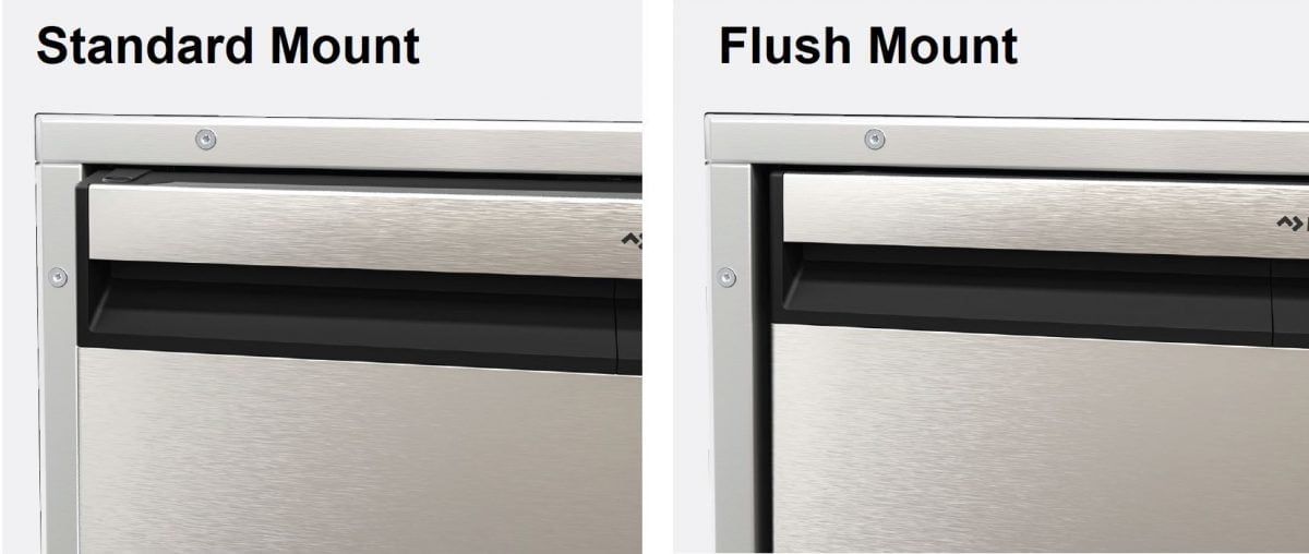 Flush Mount Flange for Dometic NRX-130, Stainless Steel