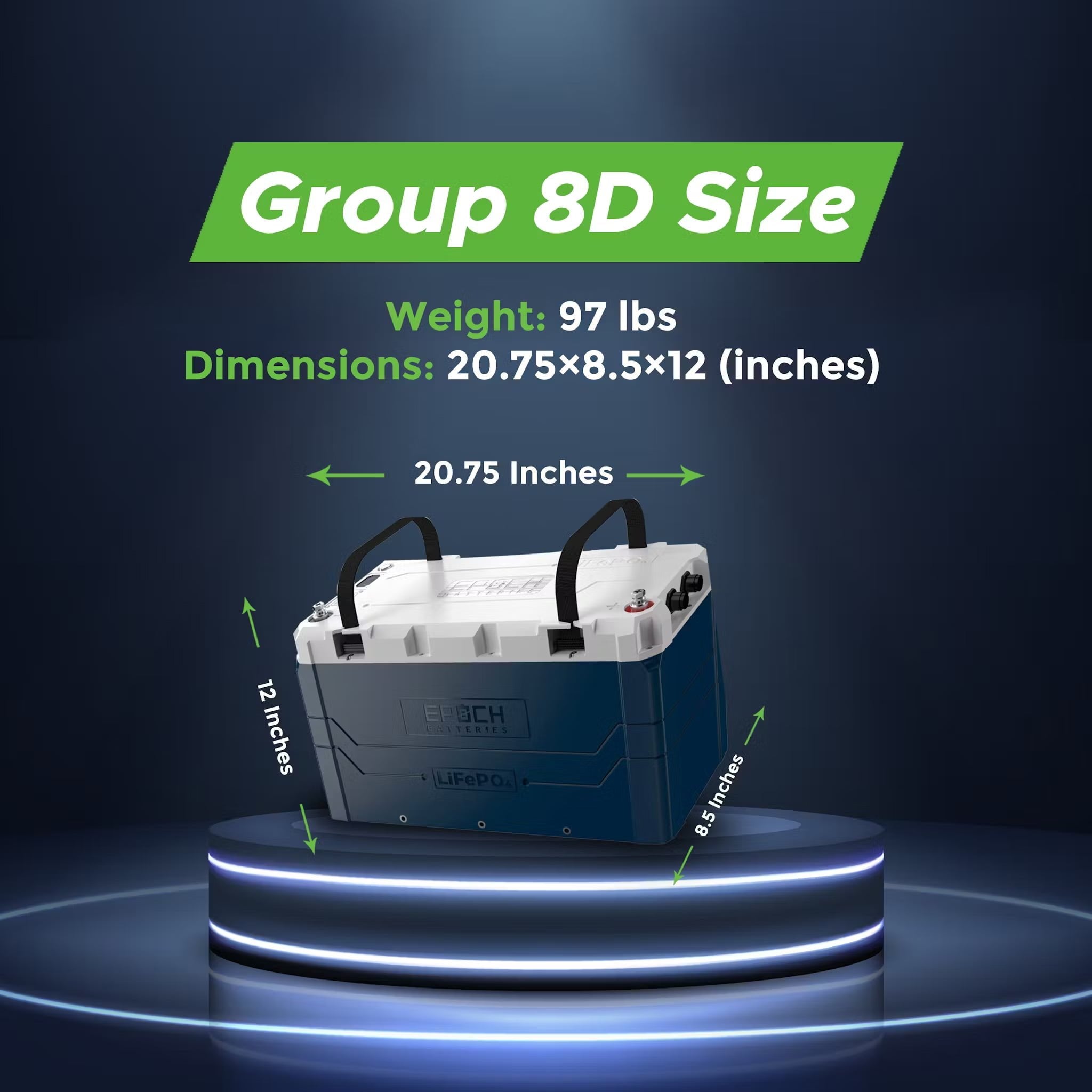 Epoch 230Ah Lithium Battery V2 "Elite Series" (24-Volt)