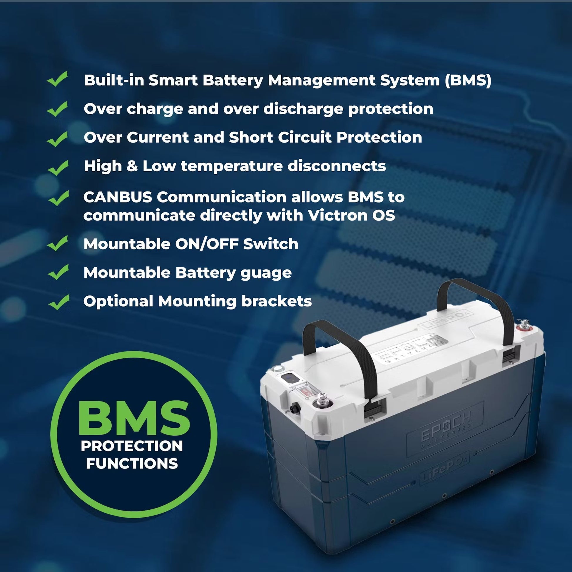 Epoch 230Ah Lithium Battery V2 "Elite Series" (24-Volt)