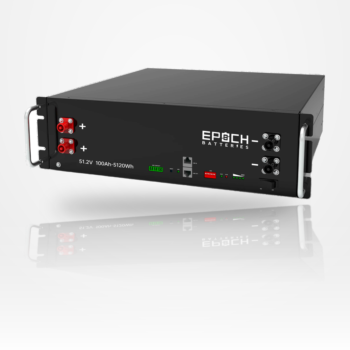 Epoch 48V 100Ah (5.12kWh) - Self-Heating Server Rack Lithium Battery