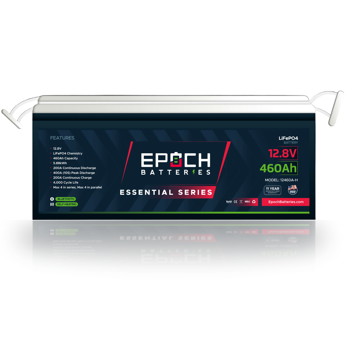 Epoch 12V 460Ah Essential Series LiFePO4 Lithium Battery (5.89kWh)