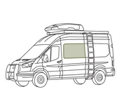 VanEssential Ford Transit Crew Window Cover