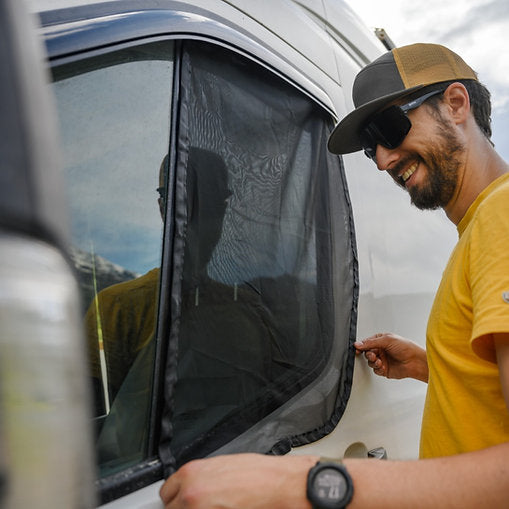 VanEssential Ford Transit Front Door Window Bug Screens (Pair)