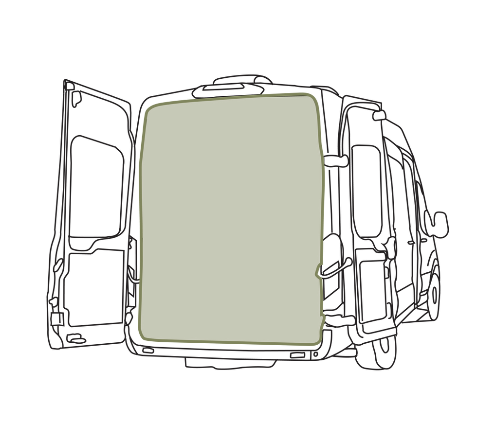 VanEssential Ford Transit Rear Door Bug Screen