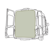 VanEssential Ford Transit Rear Door Bug Screen