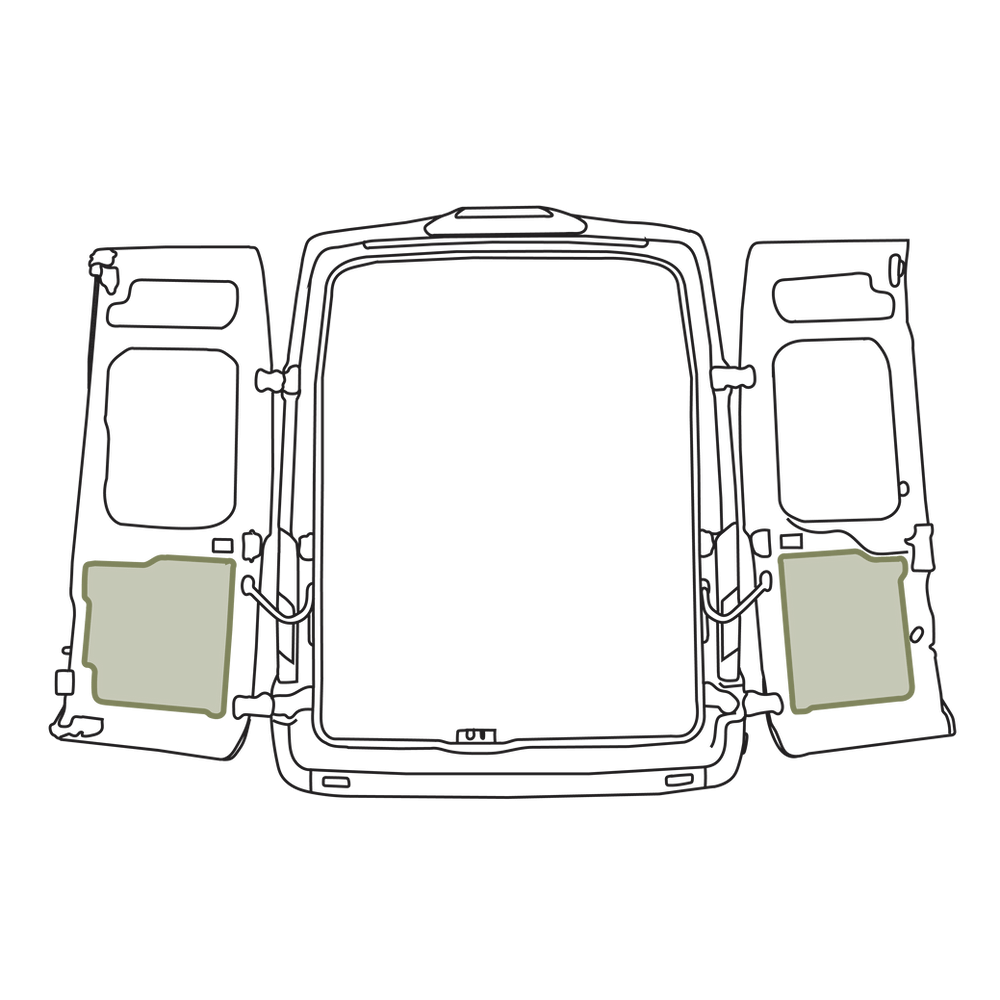 Transit - Rear Door Storage Panel - Lower (Pair)