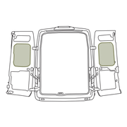 Transit - Rear Door Storage Panel - Middle (Pair)