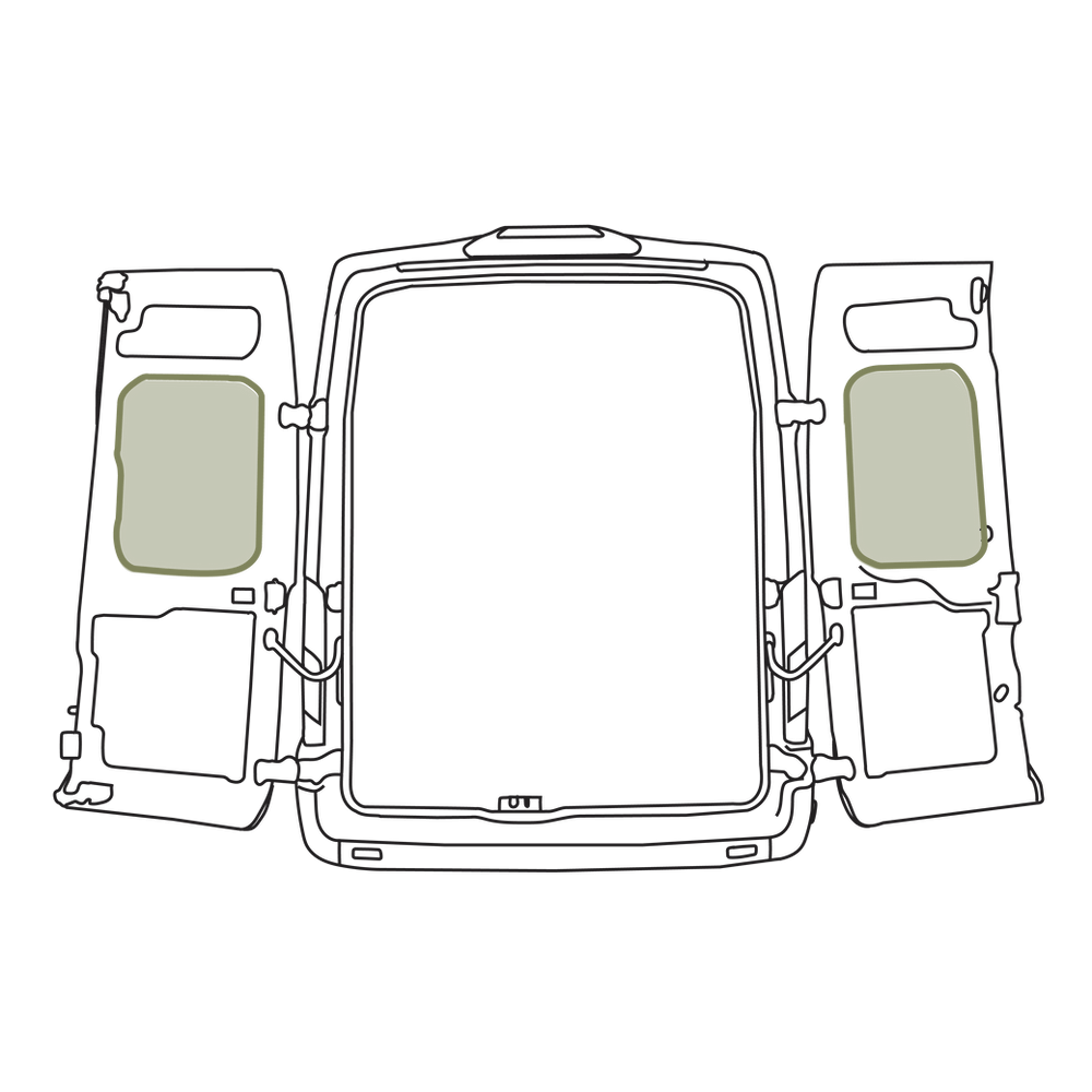 Transit - Rear Door Storage Panel - Middle (Pair)