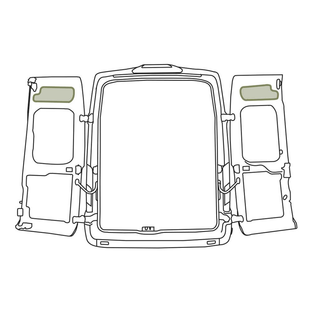 Transit - Rear Door Storage Panel - Upper (Pair)