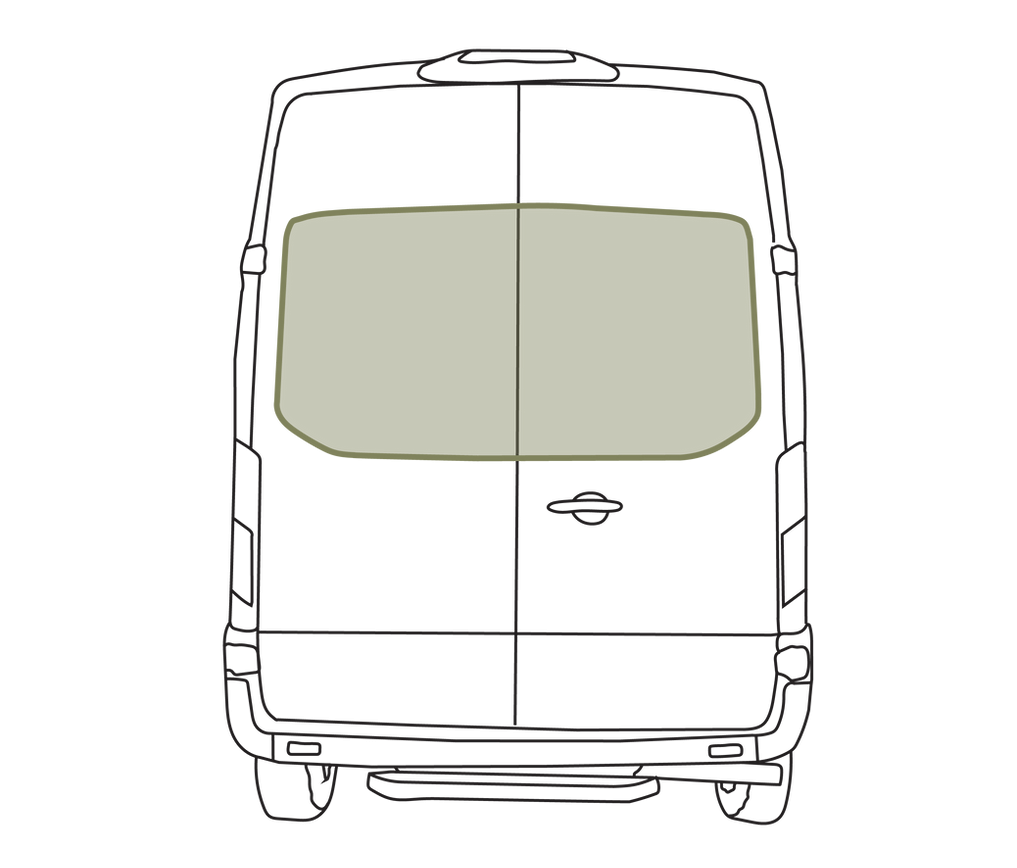 VanEssential Ford Transit Rear Door Window Covers (Pair)