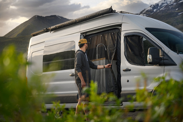 VanEssential Ford Transit Sliding Door Bug Screen