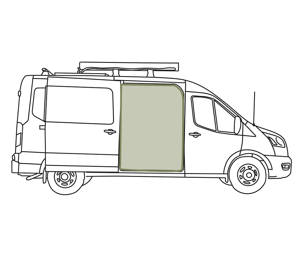 VanEssential Ford Transit Sliding Door Bug Screen