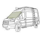 VanEssential Ford Transit Front Windshield Cover