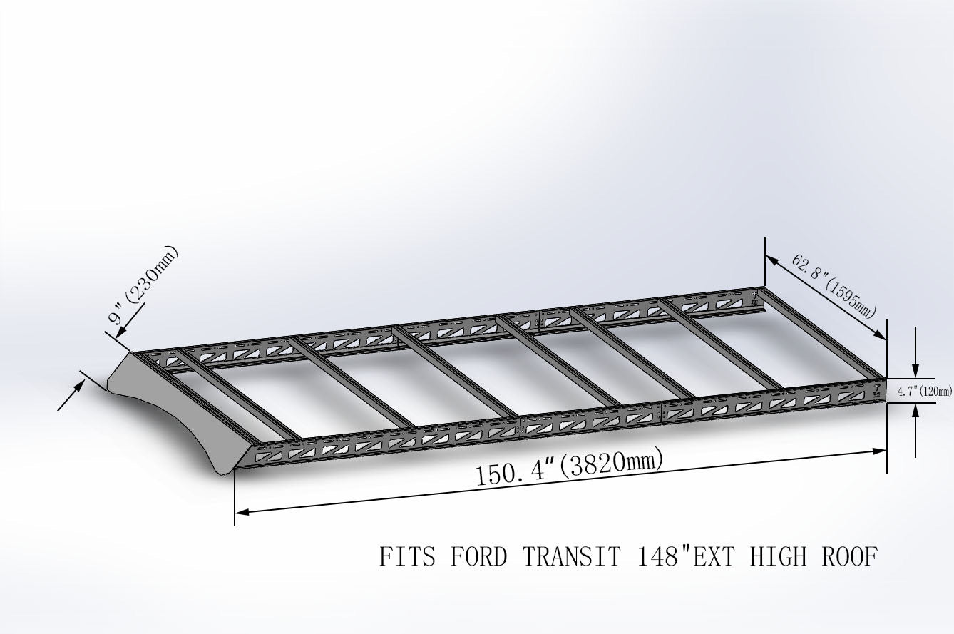 Tec Vanlife Modular Roof Rack - Ford Transit