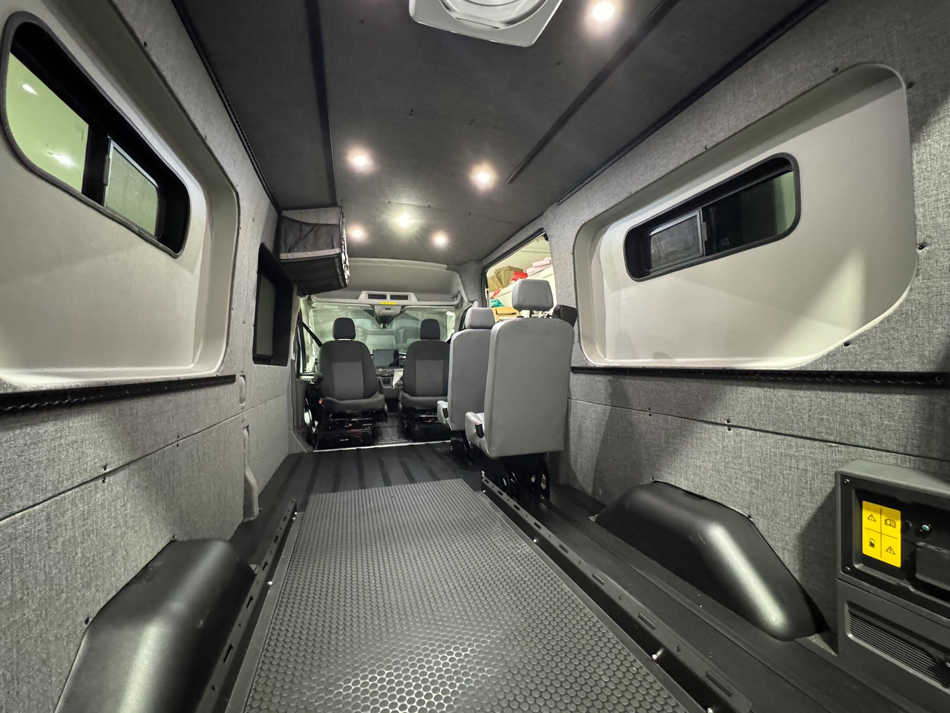 Ford Transit Innie Sleeper: Bed Bump-Out Trim - Passenger-Side