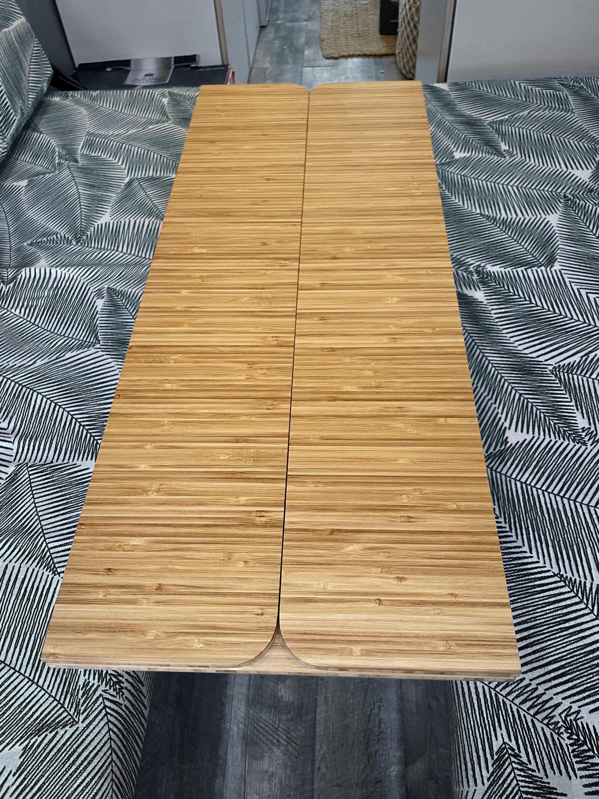 The Horizon Dining Bamboo Table 1/2" Thick For Camper Vans and RVs