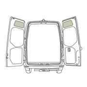 Sprinter - Rear Door Storage Panel - Upper (Pair)