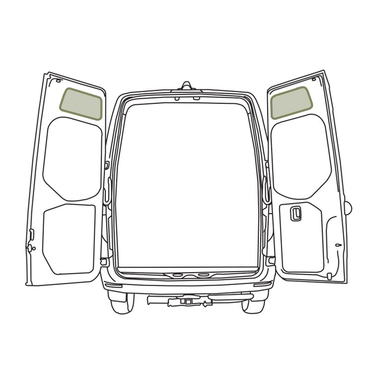Sprinter - Rear Door Storage Panel - Upper (Pair)