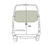 VanEssential Mercedes Sprinter Rear Door Window Covers (Pair)