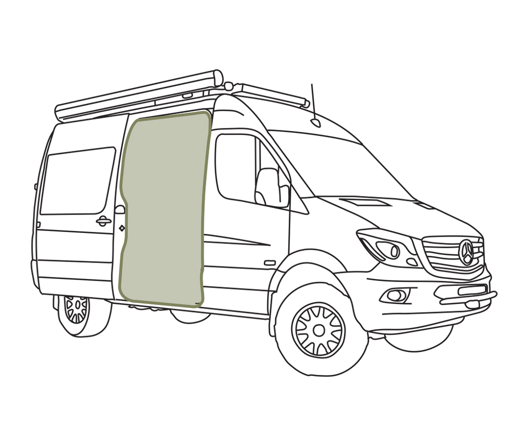 VanEssential Mercedes Sprinter Sliding Door Bug Screen