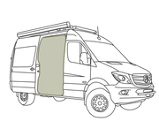 VanEssential Mercedes Sprinter Sliding Door Bug Screen