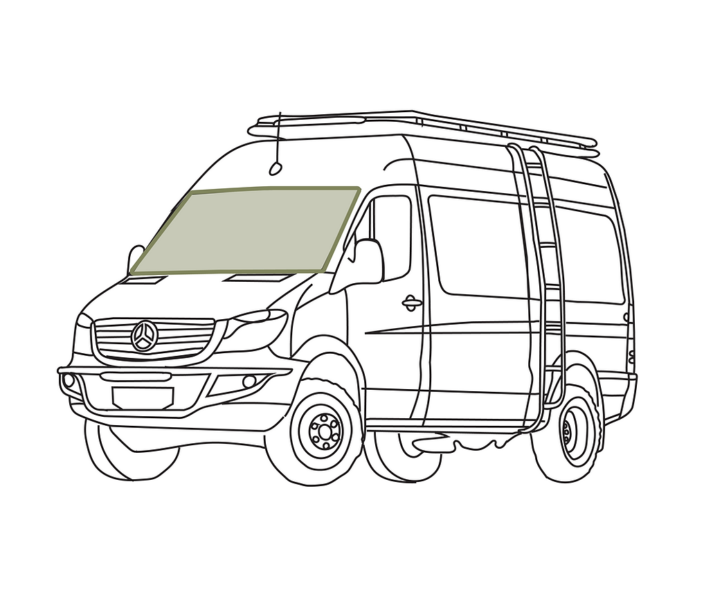 VanEssential Mercedes Sprinter Front Windshield Cover