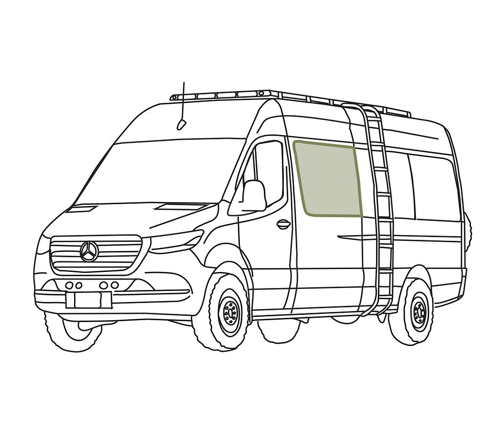 VanEssential Mercedes Sprinter Crew Window Cover