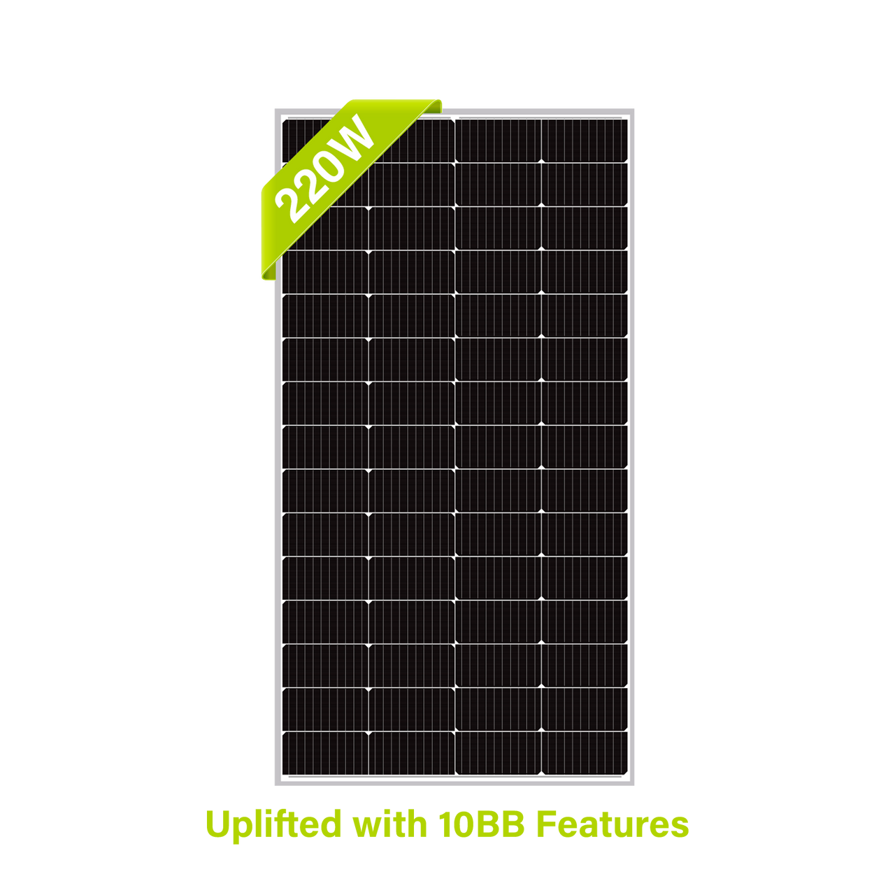 Newpowa 220 Watt 12V Monocrystalline Solar Panel