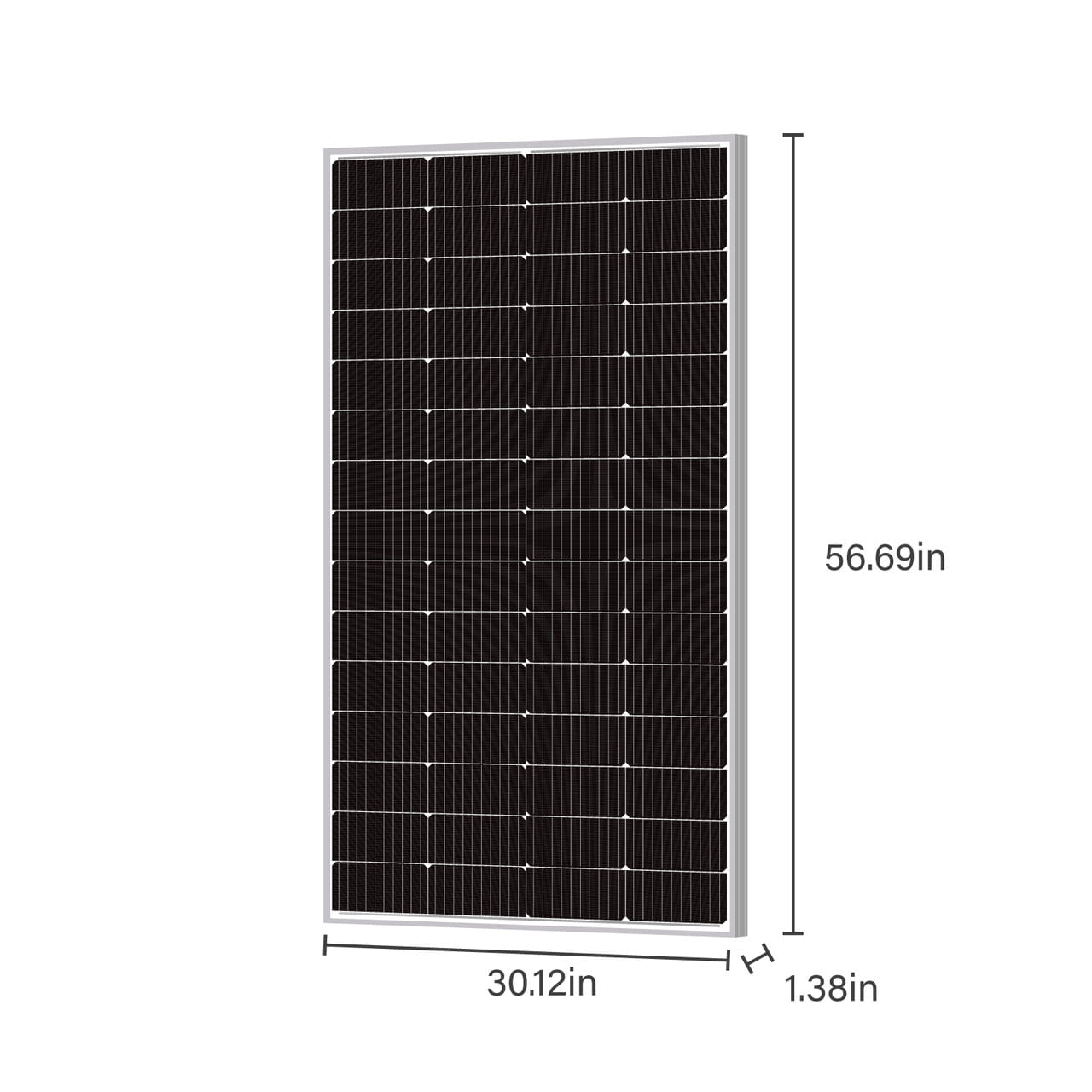 Newpowa 220 Watt 12V Monocrystalline Solar Panel