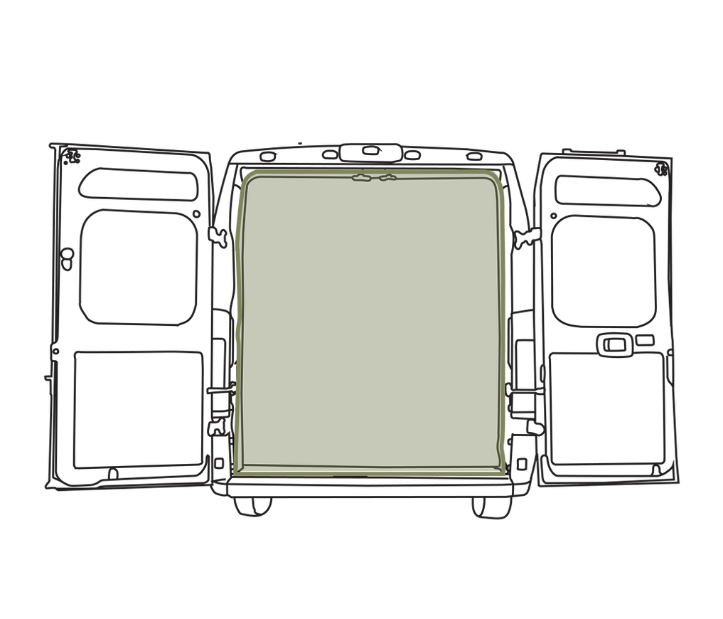 VanEssential Ram Promaster Rear Door Bug Screen