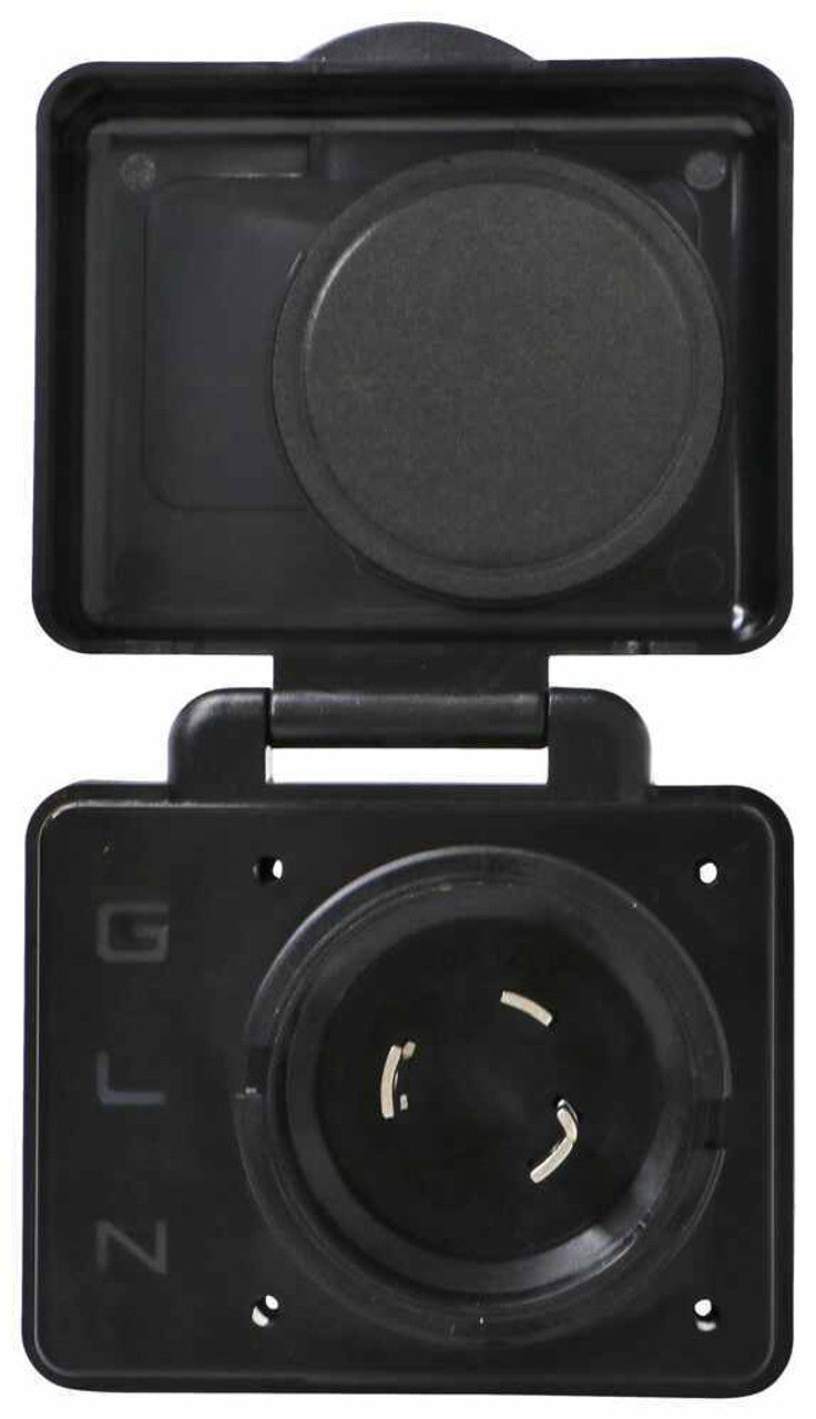 SafeView Smart RV Shore Power Inlet – 30 Amp, Black