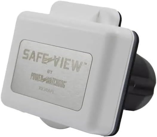 SafeView Smart RV Shore Power Inlet – 30 Amp, White