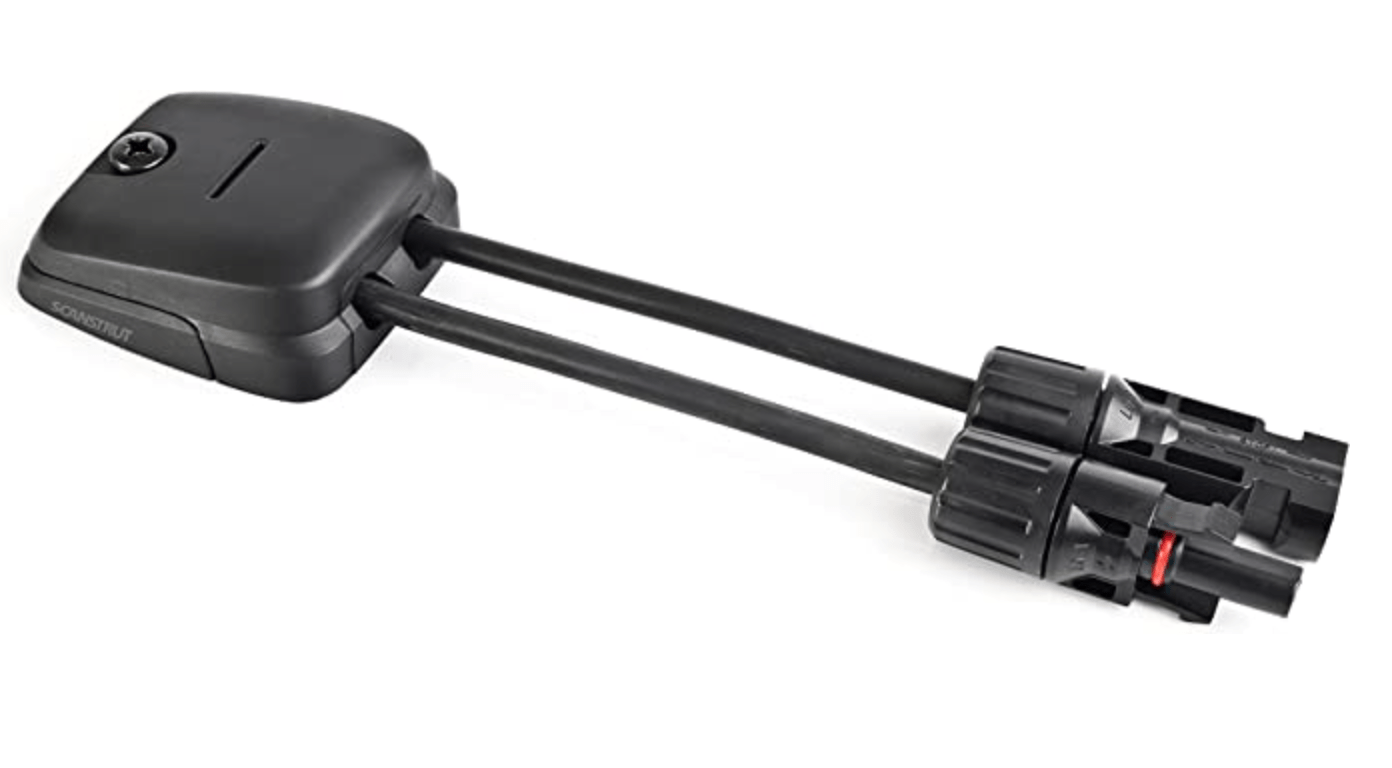 Scanstrut Horizontal Double-Entry Cable Seal - Black Plastic