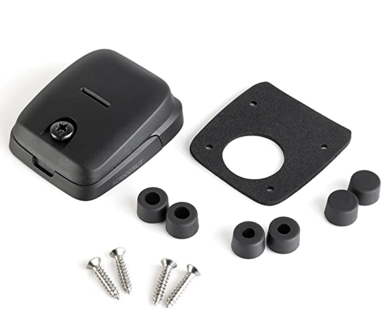 Scanstrut Horizontal Double-Entry Cable Seal - Black Plastic