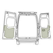 Sprinter - Rear Door Storage Panel - Lower - 2007-2018 NCV3 (Pair)