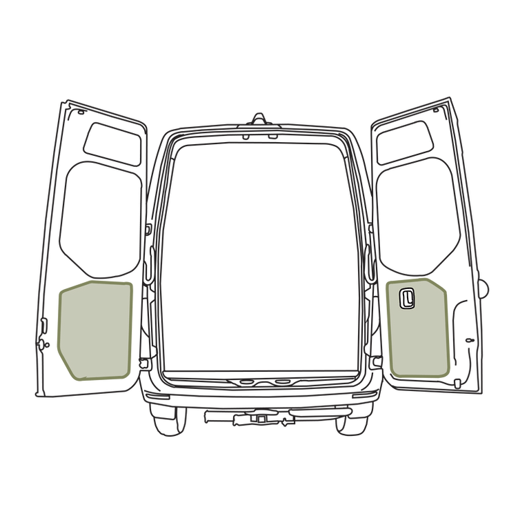 Sprinter - Rear Door Storage Panel - Lower - 2019+ VS30 (Pair)
