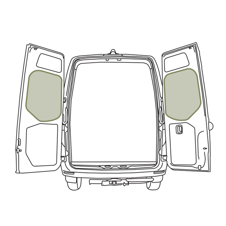 Sprinter - Rear Door Storage Panel - Middle - 2019+ VS30 (Pair)