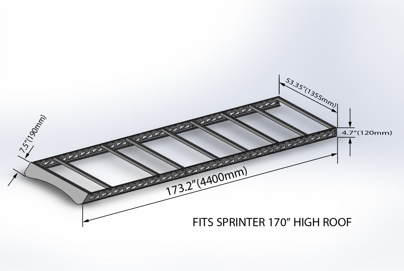 Tec Vanlife Modular Roof Rack - Mercedes Sprinter