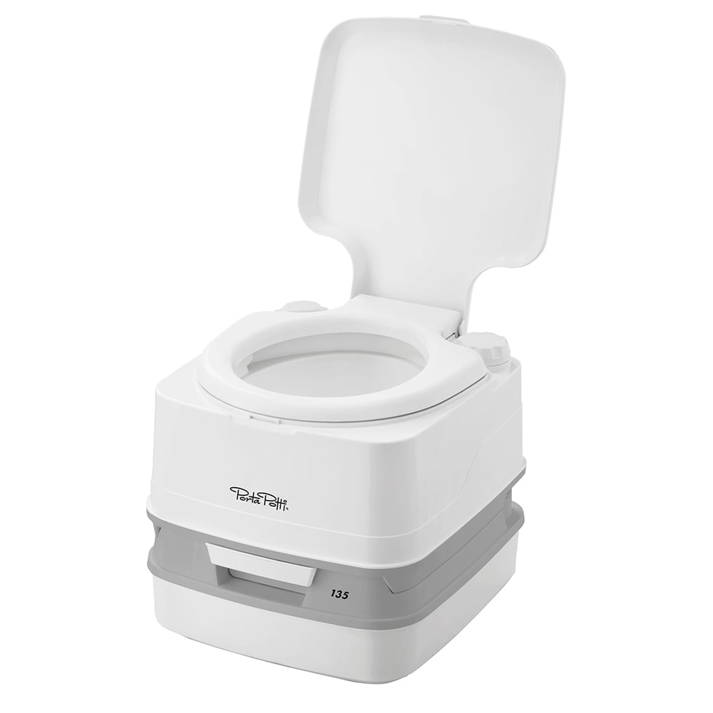 Thetford Porta Potti 135 Cassette Toilet w/ Hold-Down Kit