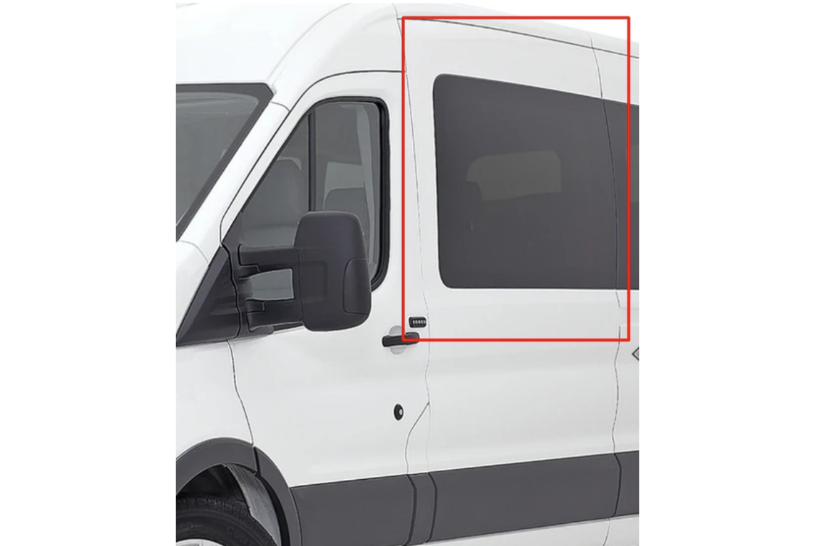 AM Auto - Ford Transit - Driver Side - Forward Window - Fixed Glass