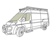 VanEssential Ram Promaster Front Cab Window Covers Kit