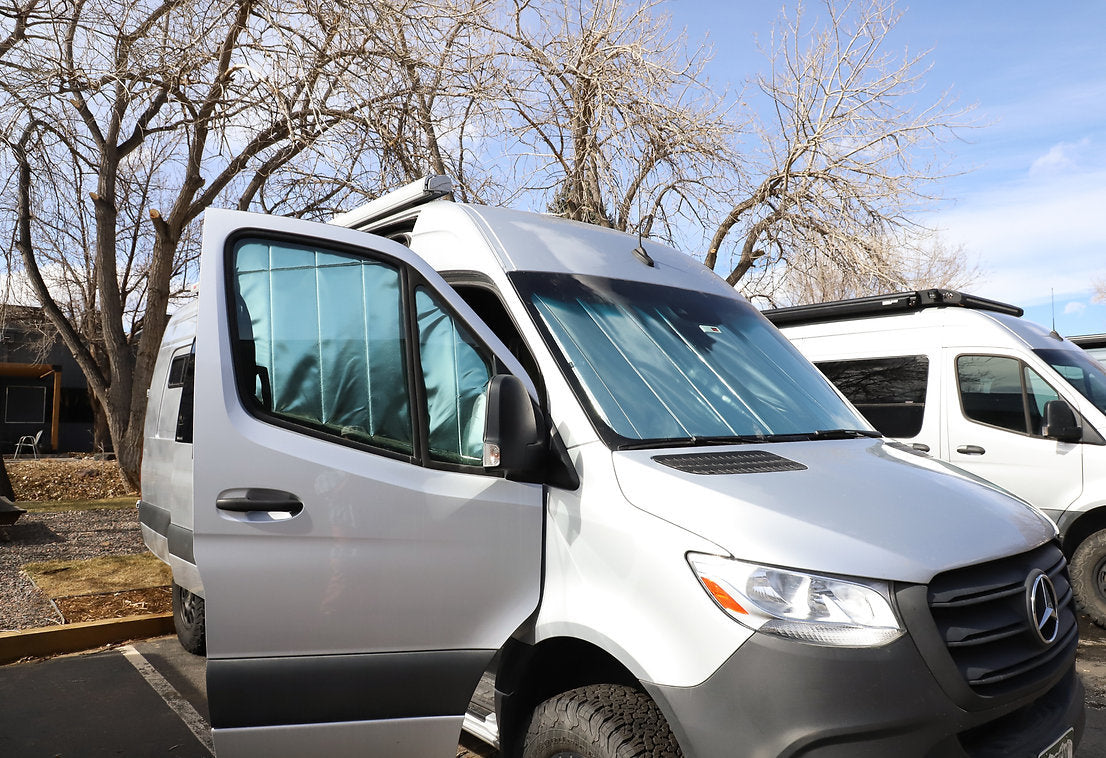 VanEssential Mercedes Sprinter Front Cab Window Covers Kit